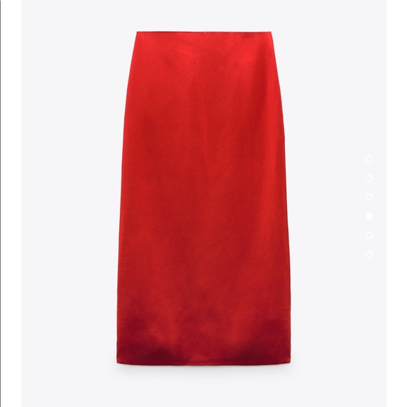 NWT Zara satin effect skirt - Picture 3 of 6